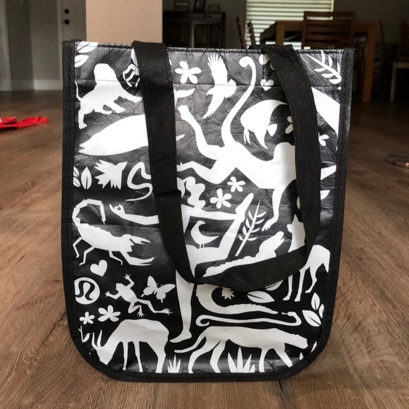 NEW! - LULULEMON Yoga YAMAS/NIYAMAS Reusable Shopping Bag Tote - Picture 2 of 10